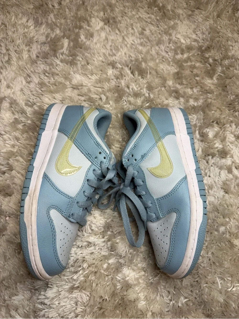Nike Kids Low Top Sneakers - Ocean Bliss with Citron Tint